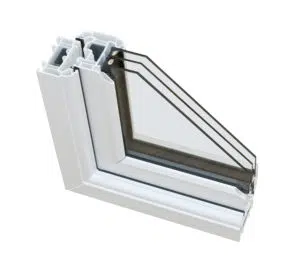 Windows Mandan ND Vinyl replacement window cross-section highlighting energy-efficient design and thermal performance features for homeowners in Mandan, ND.