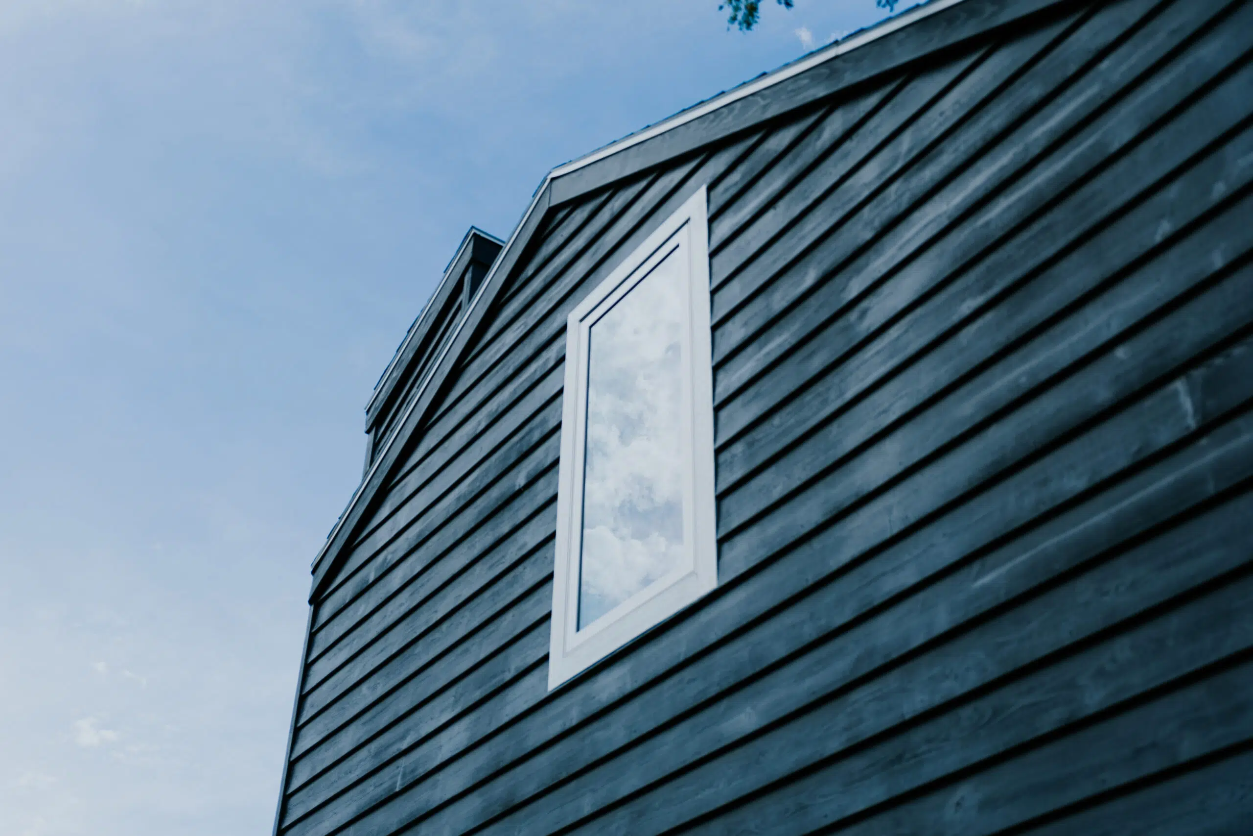 Casement window in a gable, Fargo ND